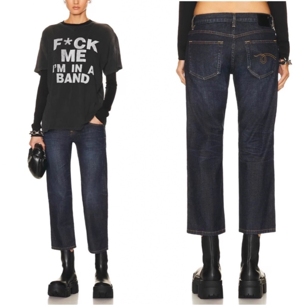R13 Indigo Boy Straight Jeans Pants Avery indigo Classic Slim Straight-leg 27
